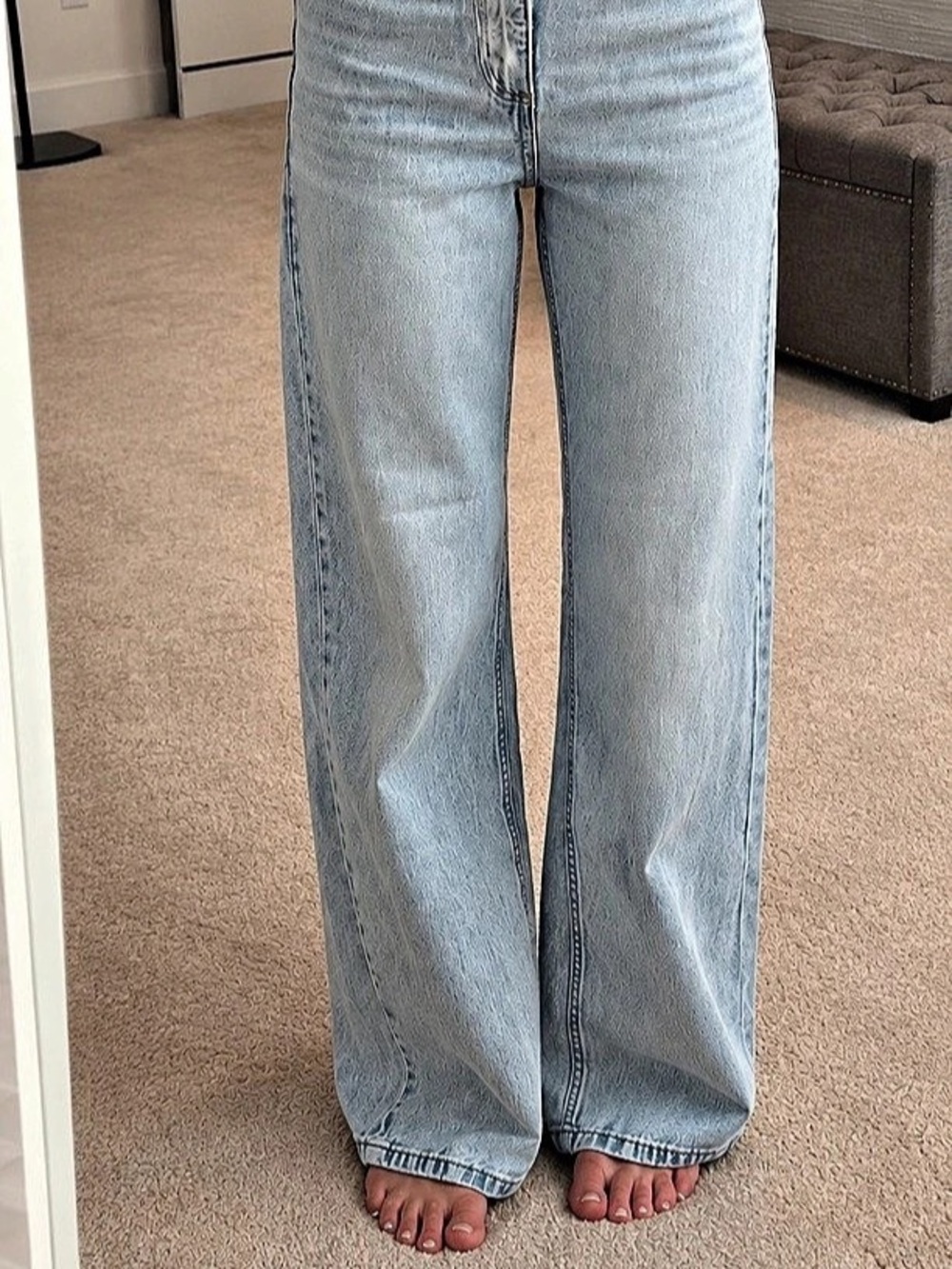 NWOT Cotton On Wide Leg · Asia Fit Cotton Jeans Waist 24